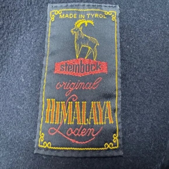 Steinbock Himalaya Loden Wool Air Force Trench Coat‎ Double Breasted Black 40R - Picture 2 of 10